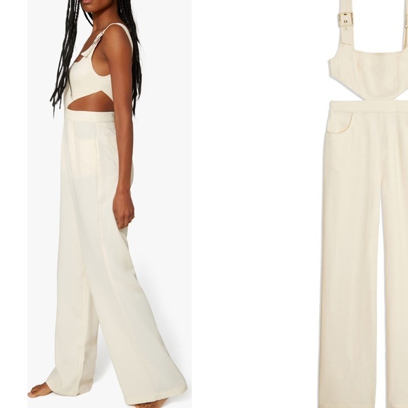 WEWOREWHAT Cutout Overalls - Picture 4 of 6